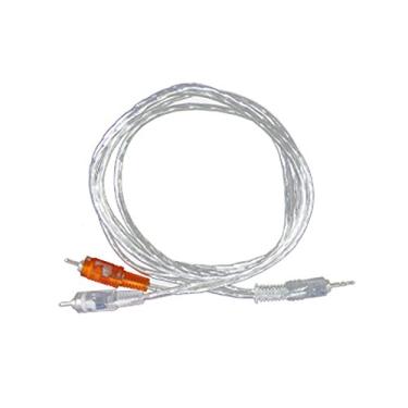 Imagem de Ruilogod Cabo adaptador de áudio AV de 3,5 mm para 2 RCA Coneector 1,4M