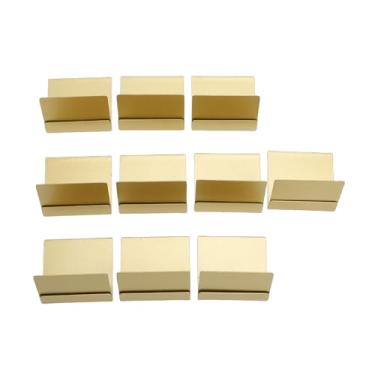 Imagem de OPPWONG Porta-Cartões Em Formato de L, Suportes para Números de Mesa Em Aço Inoxidável Suportes para Cartões de Metal Brilhante Com Design Elegante para Ambientes de Negócios