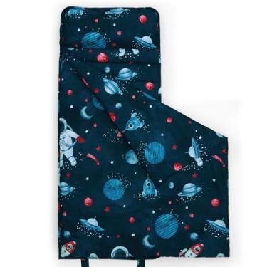 Imagem de david's kids Conjunto de tapete de cochilo infantil com travesseiro removível, bolsas de dormir ultra macias para meninos, perfeito para pré-escola, creche, sacos de dormir infantis com design