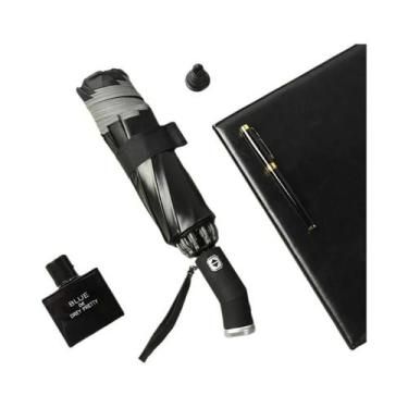 Imagem de Guarda-chuva Dobrável À Prova d'Água Com Proteção UV E Lanterna LED, R