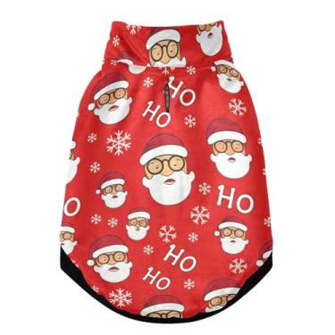 Imagem de SEHANY Casaco de Natal para cães pequenos, super quente à prova de vento, jaqueta de inverno macia e aconchegante para animais de estimação para clima frio na neve com trela, casaco para animais de