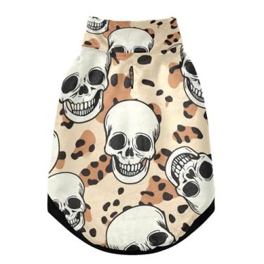 Imagem de SEHANY Casaco de cachorro marrom com estampa de leopardo para cães pequenos, superquente à prova de vento, jaqueta de inverno macia e aconchegante para clima de neve fria com coleira para animais de