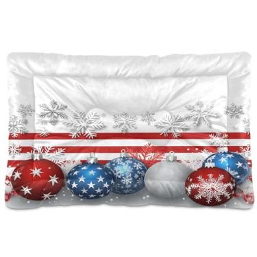 Imagem de SEHANY Cama de Natal bola para cães e gatos com fundo antiderrapante, cama de canil, colchão macio para animais de estimação, lavável, almofada de cama para cães pequenos, médios e grandes, gatos, 91