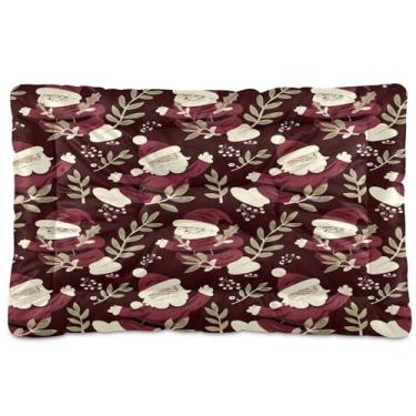 Imagem de SEHANY Cama de Natal para cães e gatos com fundo antiderrapante, cama de canil, colchão macio para animais de estimação, lavável para cães pequenos, médios e grandes, gatos, 45,7 x 61 cm