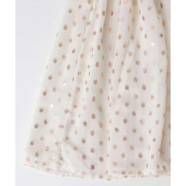 Imagem de Vestido Infantil Estampa Poá Foil Marisa Tam 4 a 10-48000, 10, Off whi