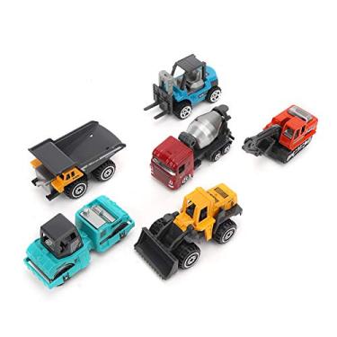 Imagem de Generic 1/64 Mini Liga Caminhão Engenharia Carro Brinquedos Modelo Conjunto Alta Simulação Coleção Presente para Crianças 6 Pçs Modelo de Escavadeira para Jogo Criativo (Moderno)