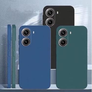Imagem de Capa Capinha Para Xiaomi Poco X7 Pro 5G Silicone Aveludada Fina Proteção Premium (PRETO)