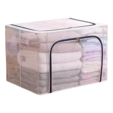 Imagem de Caixa Organizadora Multiuso em PVC e MDF 24L para Casa e Escritório com Design Resistente e Praticidade