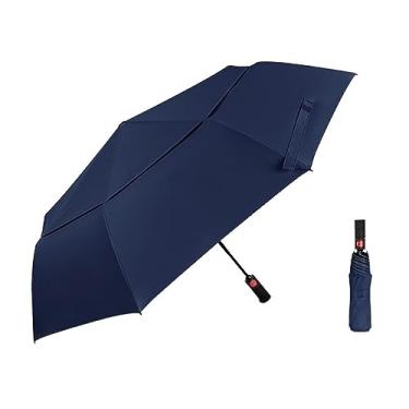 Imagem de LMJYU Guarda-chuva de negócios totalmente automático guarda-chuva dobrável de camada dupla guarda-chuva de chuva