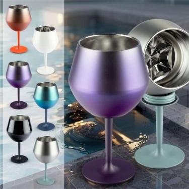 Imagem de Belifou 420ML Taça Copo Térmico De Aço Inoxidável 2 Em 1 Para Gin Vinh