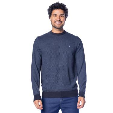 Imagem de Suéter Masculino John Sailor Texturizado Gola Careca Bege-Masculino