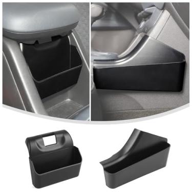 Imagem de Linskip Kit organizador de armazenamento de console central compatível com Chevy Colorado e GMC Canyon 2014-2022, caixa de armazenamento suspensa + bolso lateral para câmbio de marchas