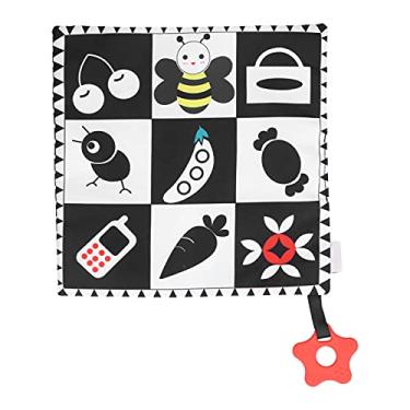 Imagem de SIWOTED Bebê Calmante Cobertor de Segurança Recheado Cobertor Animal Quadrado com Sino Mordedor para Criança (Modelo abelha)