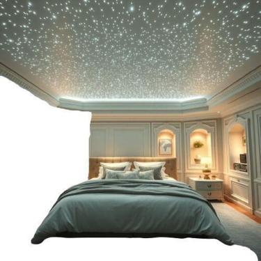 Imagem de Kit Luminado 400 Pontos Fibra Ótica Rgb Dinâmico