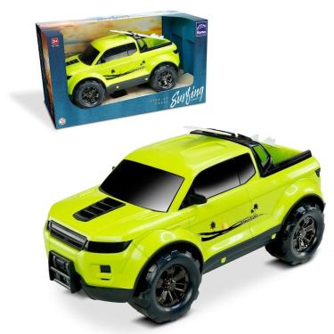 Imagem de Carrinho Caminhonete Pick-Up Grande 39Cm Force Surfing Verde