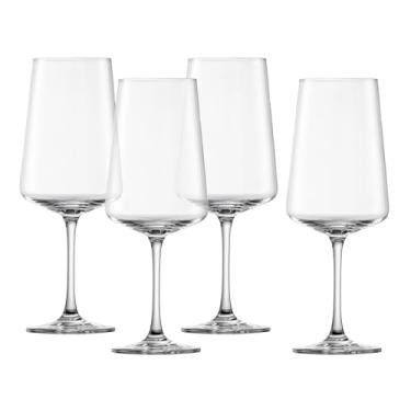 Imagem de Schott Zwiesel MioVino Copo de cristal feito na Alemanha, 482 g, vinho tinto (conjunto de 4), transparente