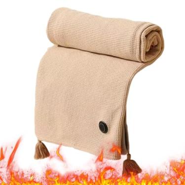 Imagem de Xaile Aquecido Portátil | de Viagem com Três Níveis de Aquecimento | Manta de Aquecimento com 4 Horas e Desligamento Automático | para Carro, Camping, Caminhadas, Viagem, Casa e Ar Livre