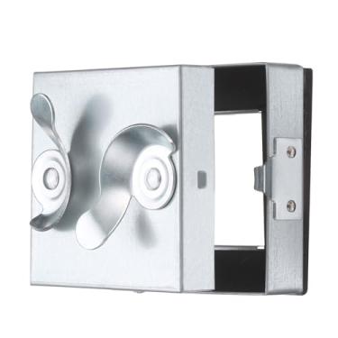 Imagem de PATIKIL Painel de acesso de aço galvanizado, porta de acesso de duto HVAC isolada de 10 x 10 cm com 2 fechaduras, porta articulada e junta de borracha para encanamento capa de cabo de caixa elétrica
