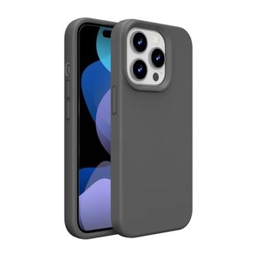 Imagem de EUMADOVE Capa para iPhone 11 Pro, capa de silicone premium com [forro de microfibra macio antiarranhões] capa protetora à prova de choque para iPhone (cinza carvão, iPhone 11 pro)
