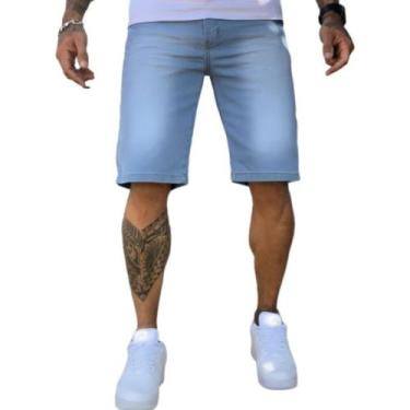 Imagem de Bermuda Masculina Sarja C/ Elastano - 38 ao 48 - Mitchelgutto, Jeans c