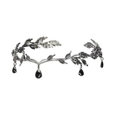 Imagem de Acessório De Cabelo Para Noivas Coroa De Elfo Com Cristais De Rhinesto