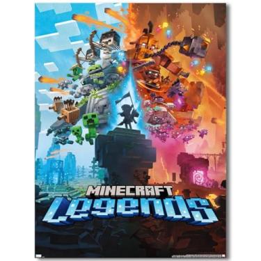 Imagem de Hilycen Pôster Minecraft para fãs crianças presentes - Game Minecraft Posters impressão em tela imagem para quarto de meninos adolescentes meninas quarto decoração de parede