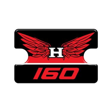 Imagem de Adesivo Protetor Resinado Burrinho De Freio Cg 160 Start ,fan,titan E Cargo Vermelho Vermelho