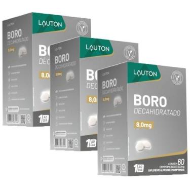 Imagem de KIT 3X Boro Decahidratado 60 comprimidos - Lauton