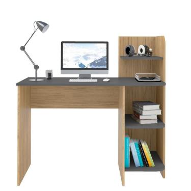 Imagem de Escrivaninha Link Carvalho/grafite Artely Carvalho/grafite