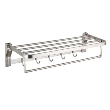 Imagem de Toalheiro de metal multifuncional organizador de armazenamento de banheiro rack de armário de cozinha design econômico fácil de instalar estrutura estável adequado para uso doméstico e hotel mantenha