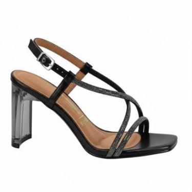 Imagem de Sandalia Feminina Salto Vizzano Strass Festa 6457.414-Feminino