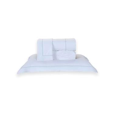 Imagem de Roupa de Cama King Essencials - 4 peças - Percal 400 fios Egipicios - Platino - Ruth Sanches