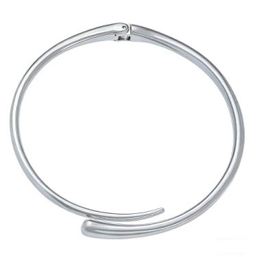 Imagem de Moonffay Colar de ouro grosso para mulheres, moderno, punho aberto, colar de ouro, gota, gargantilha grossa, banhado a ouro, inner diameter about 12cm, Latão, Sem Pedra Preciosa