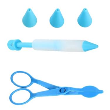 Imagem de 1 kit de tesouras de transferência de creme para decoração de bolos, inclui ferramenta de cobertura de bolo, pastelaria para cobertura de biscoitos, cupcakes e itens essenciais de decoração de bolos