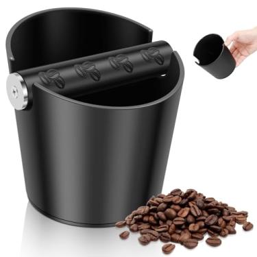 Imagem de Caixa de café expresso, caixa de café durável com barra removível, caixa de lixo de café expresso de plástico para casa, escritório, máquina de espresso, acessórios de café duráveis