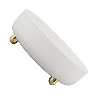 Imagem de GLOGLOW Cremalheira de Armazenamento da Cremalheira da Especiaria, Organizador Plástico Especiaria Dos Pp Com Design Antiderrapante para a Cozinha e a Despensa Nan de Rotação de 360 ​​graus (Branco)