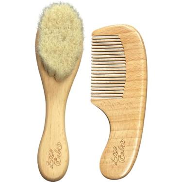 Imagem de Kit Pente e Escova Laço Bebê Bambu