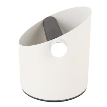 Imagem de Jiawu Material Prático do Aço Carbono da Caixa de Batida do café Funcional e Prático para o Uso da Loja (Branco)