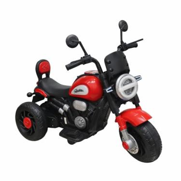 Imagem de Mini Moto Elétrica Infantil Moderna 12V Com Led e Sons - Vermelha