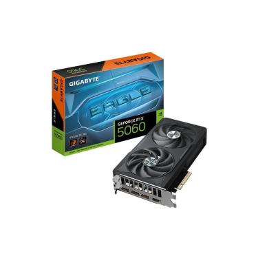 Imagem de Placa de Vídeo Gigabyte GeForce RTX 5060 EAGLE OC, 8GB, GDDR7, 128bit, Preto