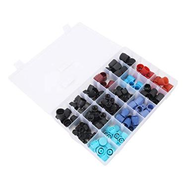 Imagem de EVGATSAUTO Kit de Tampa de Núcleo de Válvula Ca de Carro, 170 Peças, Tampas de Serviço de Ar Condicionado Automático Com Diferentes Cores e Tamanhos, para a Maioria Dos Modelos de Carro