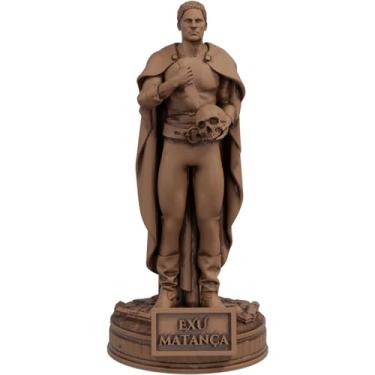 Imagem de Estátua Exu Matança Umbanda Candomblé (Cor Madeira)