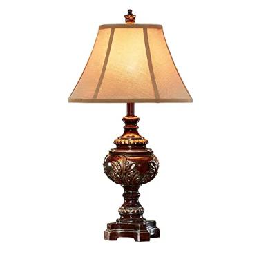 Imagem de Abajur de mesa moderno, simples, criativo, para estudo, sala de estar, quarto, cabeceira, estilo europeu, decorativo, vintage, retrô.