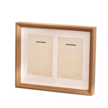 Imagem de Generic Expositor de Medalhas Duplo, Caixa de Exibição, Organizador Elegante, Moldura de Madeira para Medalhas de Ginástica e Futebol, Style a