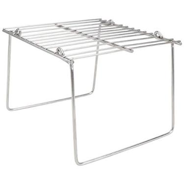 Imagem de Grelha de cozinha de aço inoxidável para fogão de acampamento ao ar livre