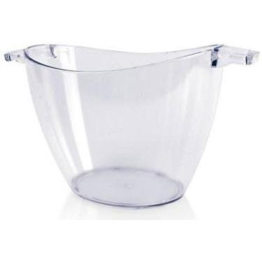 Imagem de Balde De Gelo De Acrílico Transparente Com Alças 5 Litros