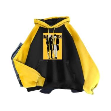 Imagem de Moletom Masculino De Moda Coreana Com Estampa De Banana Fish, Confortá