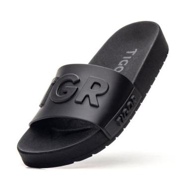 Imagem de Chinelo Infantil Masculino Tigor T. Tigre Original Macio Slide Preto, 