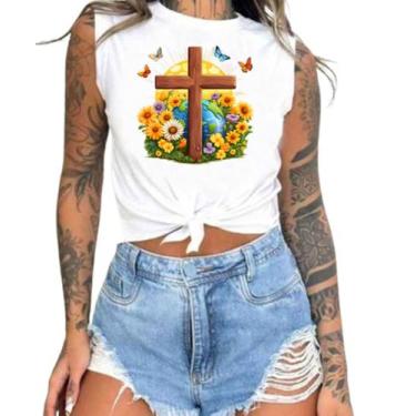 Imagem de Cropped T-Shirts Feminino Estampado Várias Estampas 51 - megan basic, 