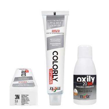 Imagem de Itely Tinta Colorly 3N Castanho Escuro 60g + Oxily 20 Volumes 60 ml